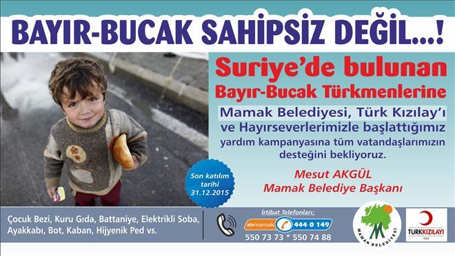 Mamak´tan Bayır-Bucak Türkmenlerine yardım eli