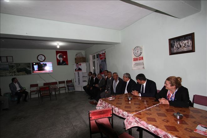 MHP´Lİ ADAYLAR BAHÇELİYİ KÖYLÜLER İLE BİRLİKTE İZLEDİ