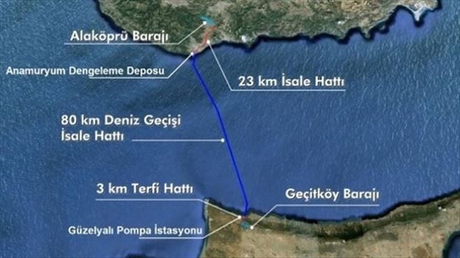 KKTC´ye Su Temin Projesi Bugün Açılıyor