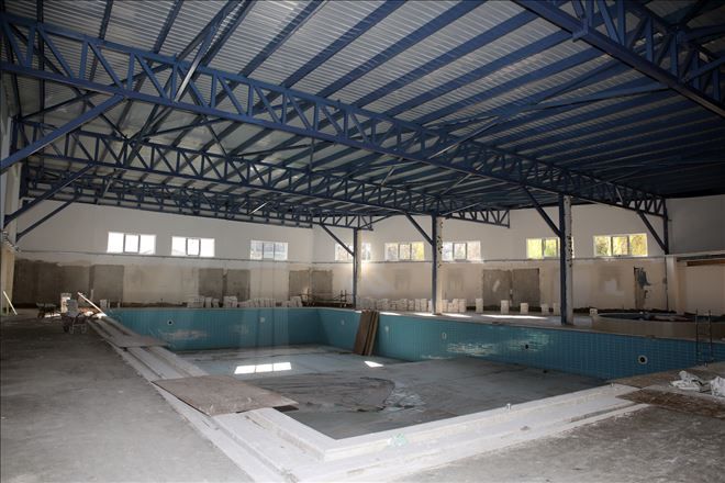 HAVUZ VE SPOR KOMPLEKSİ İNŞAASI DEVAM EDİYOR