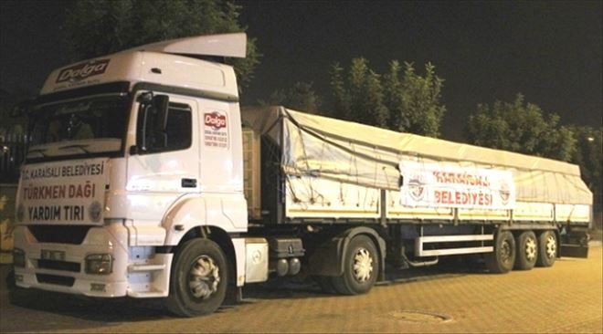 MHP´Lİ BELEDİYEDEN BAYIRBUCAK TÜRKMENLERİNE YARDIM