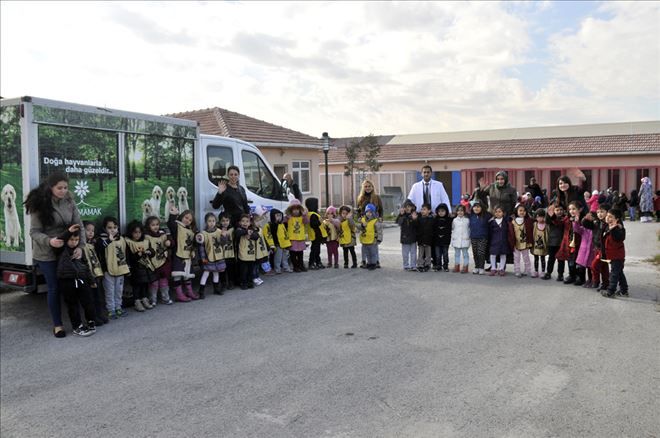 Miniklerden Mamak Belediyesi barınağına ziyaret