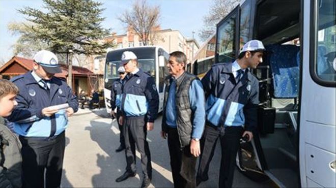 BÜYÜKŞEHİR ZABITADAN, OKUL SERVİS ARAÇLARINA DENETİM