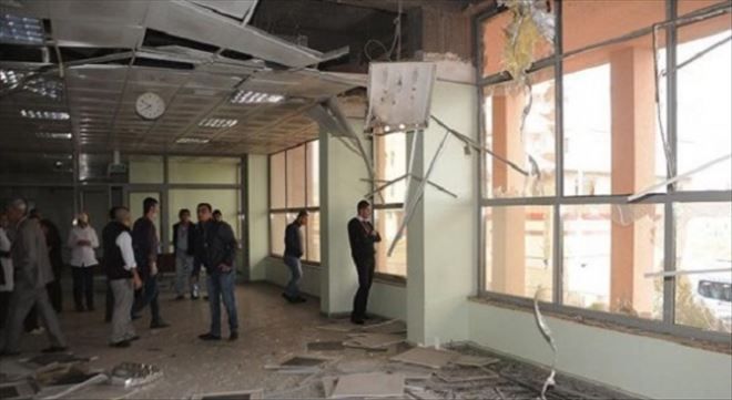 pkk´LI TERÖRİSTLERDEN HASTANEYE ROKETATARLI SALDIRI