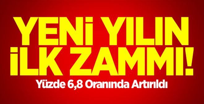 Elektriğe Yüzde 6,8 Oranında Zam