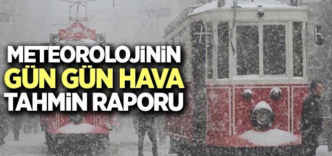 Meteoroloji´den gün gün uyarı