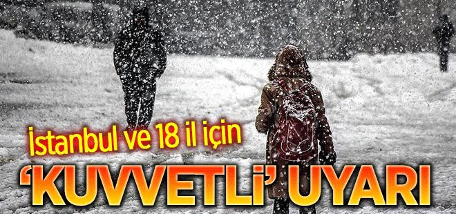 Meteoroloji´den yarın için ´yoğun kar´ uyarısı