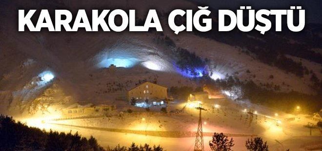 Jandarma Karakoluna çığ düştü