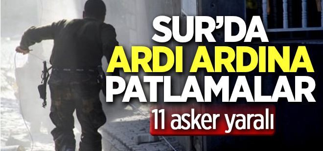 Sur´da bombalı saldırı: 11 asker yaralandı