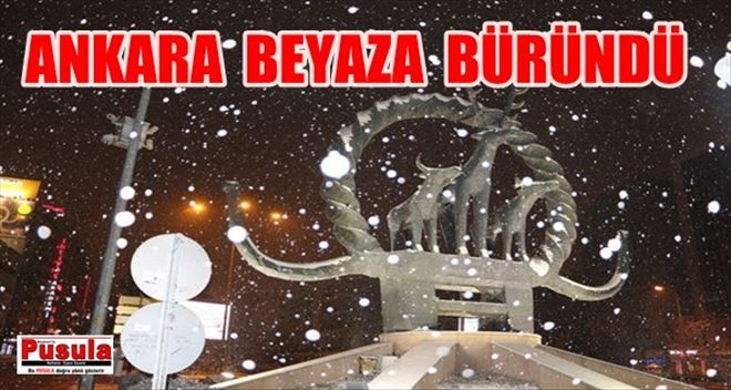 BAŞKENT´TE GECE YAĞAN KARA ANINDA MÜDAHALE