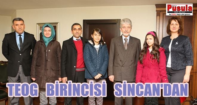 TEOG BİRİNCİSİ BAŞKAN TUNA´YI ZİYARET ETTİ