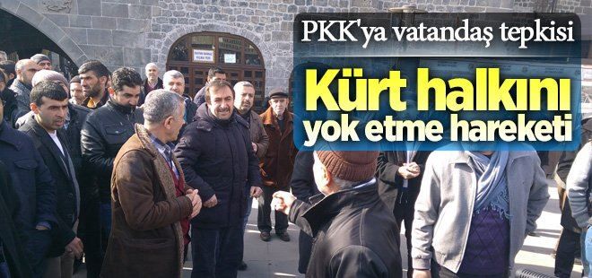 Diyarbakır´da HDP ve PKK´ya vatandaş tepkisi