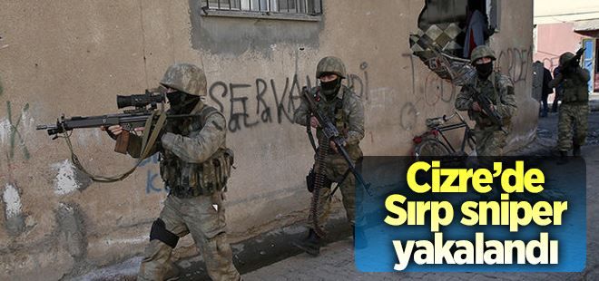 Cizre´de keskin nişancı bir Sırp yakalandı