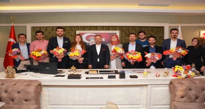 TOBB´lu öğrencilerden Başkan Ertürk´e ziyaret