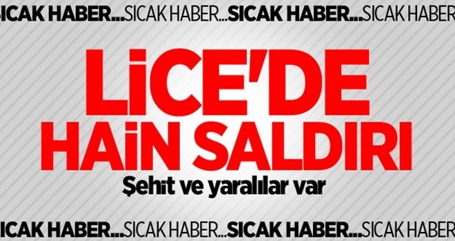 Diyarbakır Lice´de hain saldırı
