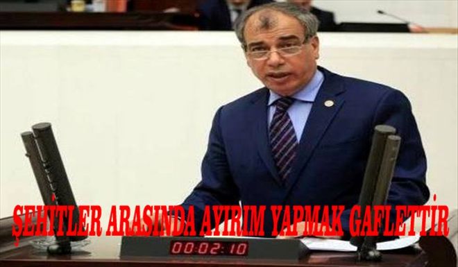 ŞEHİTLER ARASINDA AYIRIM YAPMAK GAFLETTİR!