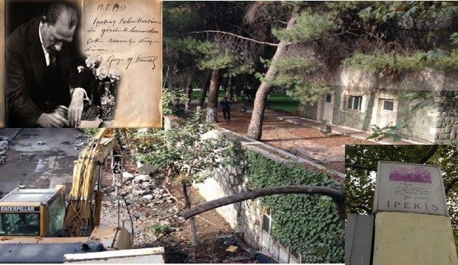 Atatürk´ün Temelini Attığı İpekiş´teki Yıkıma Durdurma Kararı