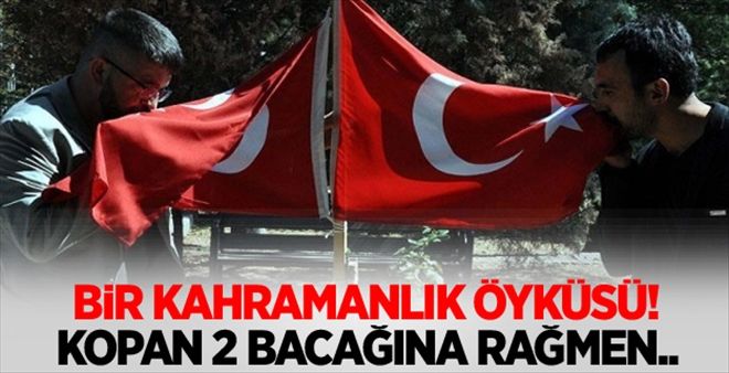 Bacakları parçalanan gazinin kahramanlık öyküsü