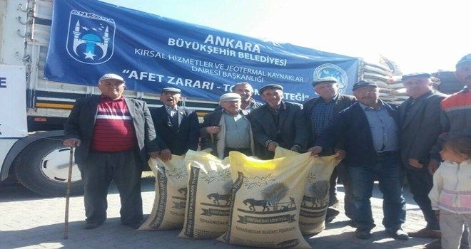 Belediye´den Afetzedelere Tohum Desteği