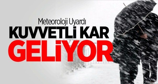 Meteoroloji tarih verdi, kar geliyor...