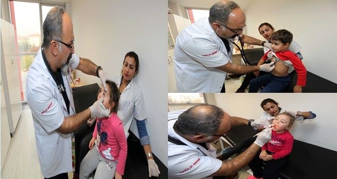 Yenimahalle´de miniklere sağlık kontrolü