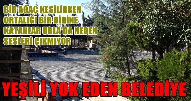 URLA´DA CHP´NİN YEŞİL KATLİAMI