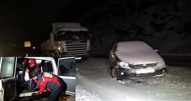 Zonguldak´da Kar Ulaşımı Aksattı