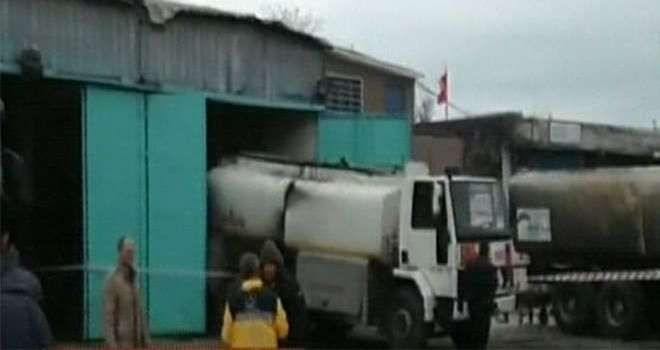 Büyükçekmece´de akaryakıt tankerinde patlama!