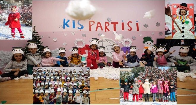 Anaokullarında kış partisi