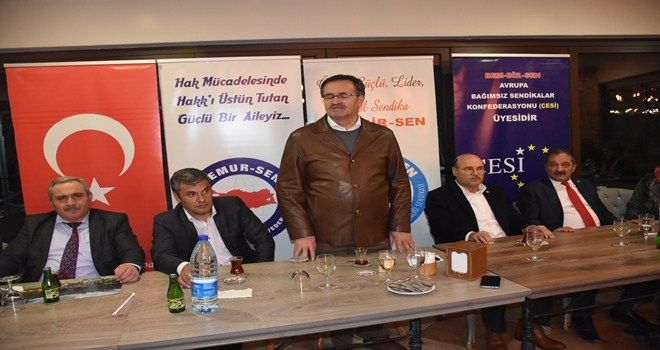BEM-BİR-SEN´E ÜYE OLAN MEMURLAR AKŞAM YEMEĞİNDE BULUŞTU