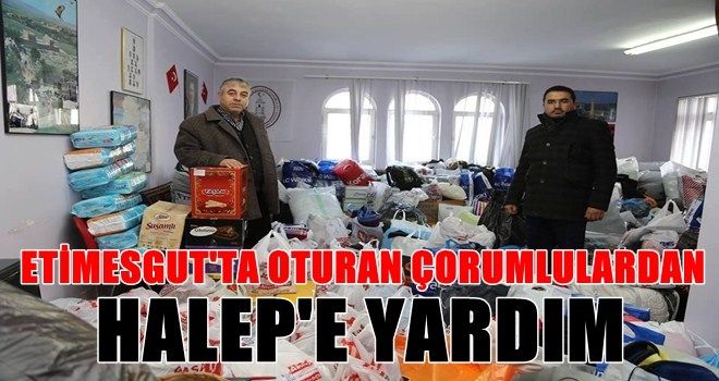 ETİMESGUT´TAN HALEP´E YARDIM ELİ 
