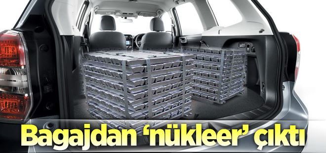 Bagajdan 46 milyon TL´lik nükleer külçe çıktı!