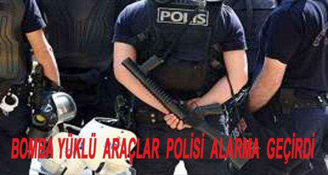 Bomba yüklü minibüs için alarma geçildi!