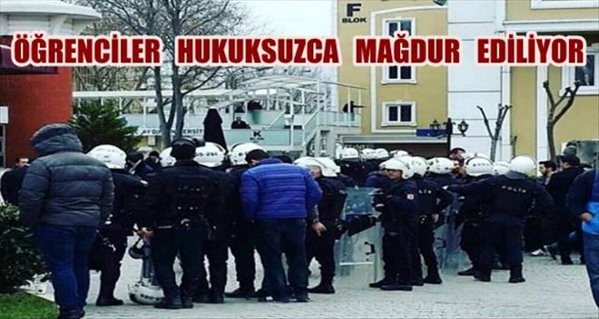 ÜNİVERSİTEDEN ÖĞRENCİLERE HUKUKSUZ SORUŞTURMA