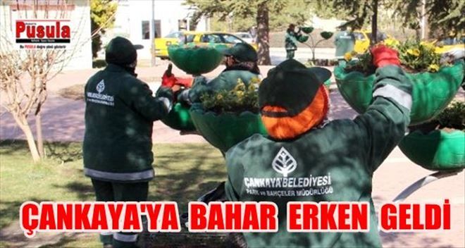 Çankaya´ya Bahar Erken Geldi