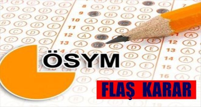 ÖSYM´den flaş YGS kararı