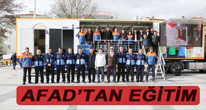 SİNCAN´DA VATANDAŞLARA VE BELEDİYE PERSONELİNE DOĞAL AFET EĞİTİMİ