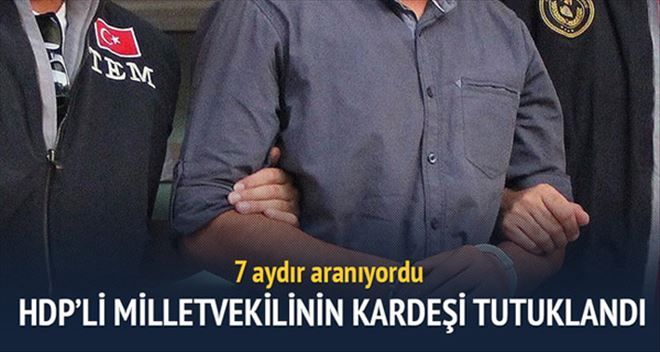 HDP´li milletvekilinin kardeşi terör örgütü üyeliğinden tutuklandı