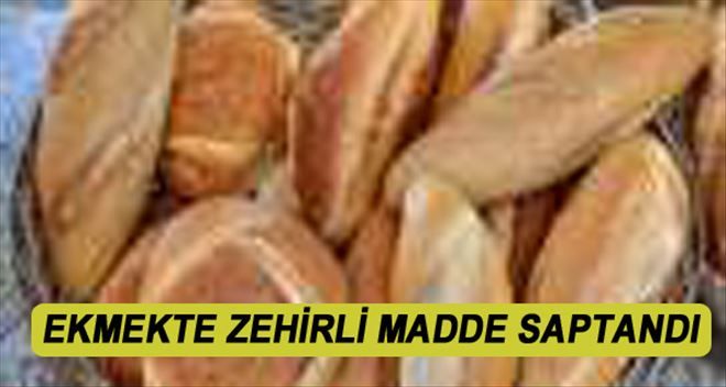 Ekmekte zehirli madde saptandı