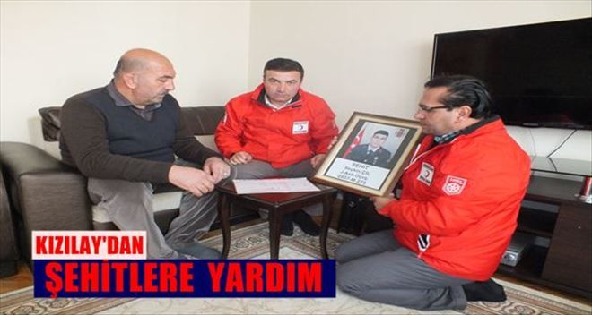 TÜRK KIZILAY´INDAN ŞEHİT AİLELERİNE YARDIM