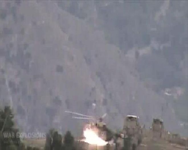 TALİBAN, AFGAN ORDUSU HELİKOPTERİNİ  HAVAYA UÇURDU