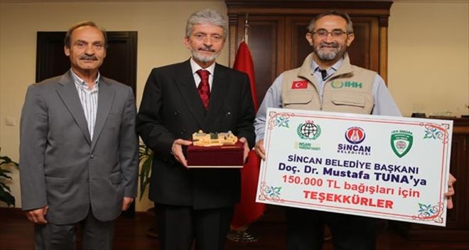 SİNCAN BELEDİYESİ SURİYELİLERİ UNUTMUYOR 