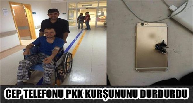 UZMAN ÇAVUŞU PKK KURŞUNUNDAN CEP TELEFONU KORUDU