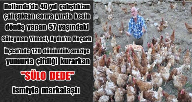 Hollanda´da 40 yıl çalıştı Koçarlı´ya yumurta çiftliği kurdu