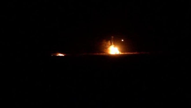 KİLİS SINIRINDA KONUŞLU TANKTA PATLAMA VE YANGIN