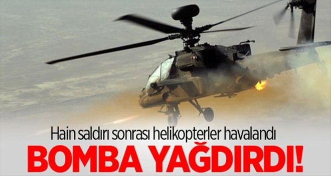 Operasyon sonrası helikopterler havalandı