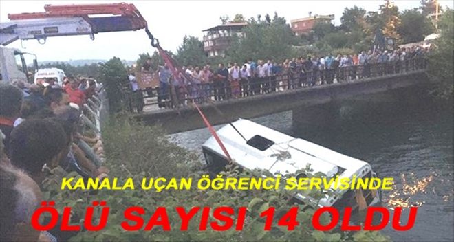 ÖĞRENCİ OTOBÜSÜ SULAMA KANALINA DEVRİLDİ: 14 ÖLÜ, 26 YARALI 
