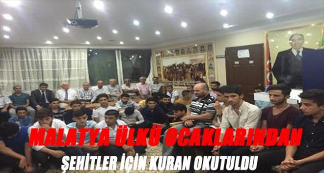 Ülkü Ocakları´ndan Şehitler İçin Kuran Etkinliği