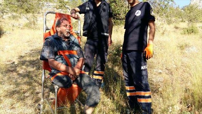 PROTEZ BACAKLARI KIRILINCA KAYALIKLARDA MAHSUR KALDI