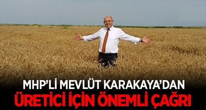 MHP´li Karakaya´dan üretici için önemli çağrı